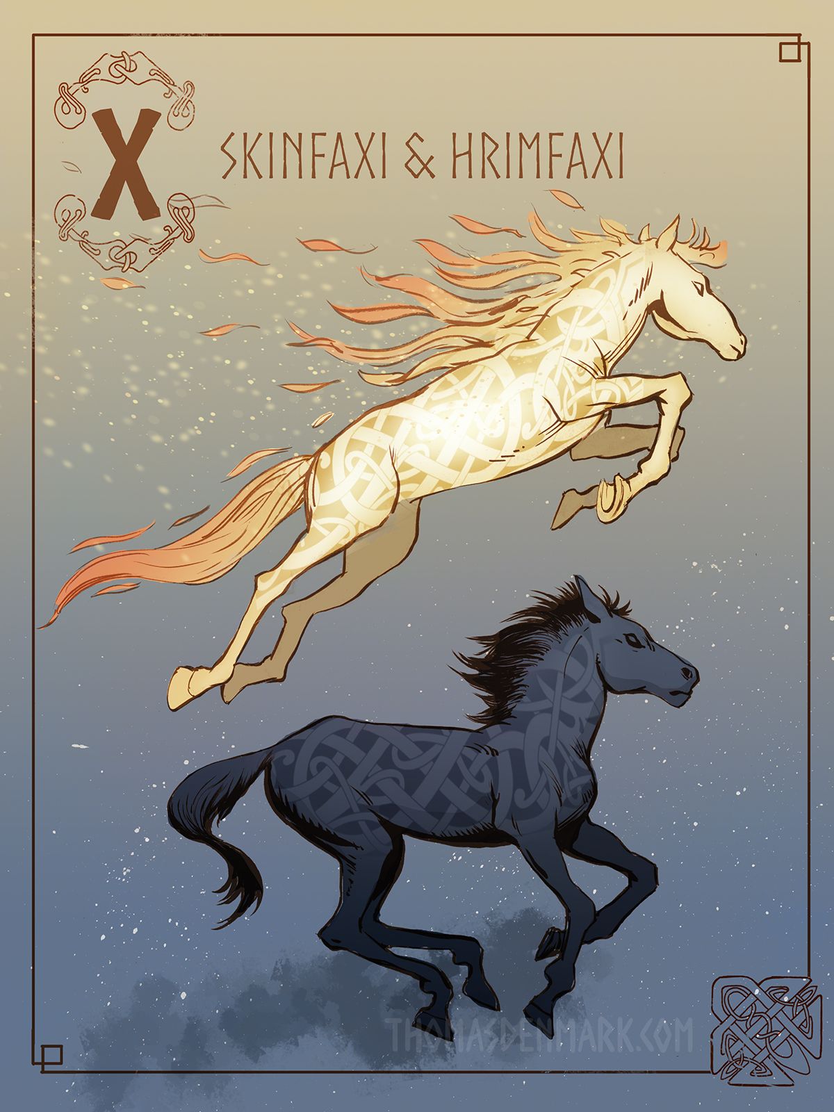 Skinfaxi and Hrimfaxi